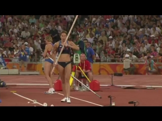yelena isenbaeva wins pole vault gold - beijing 2008 olympics