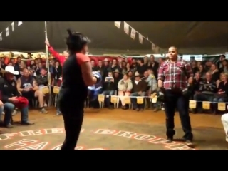 3 women tent fight - outback fight club - mt isa 2016