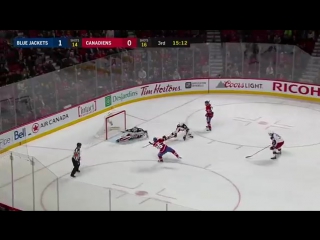 gotta see it: blue jackets bobrovsky with incredible blocker save vs. canadiens