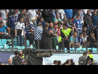 fan fight at the dynamo - spartak match