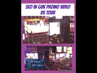 seo in guk - 1st fm in the usa, times square promo video from fans, march 2024.