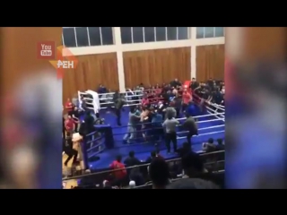 mass fight of spectators during an mma tournament in dagestan (03/11/2017)